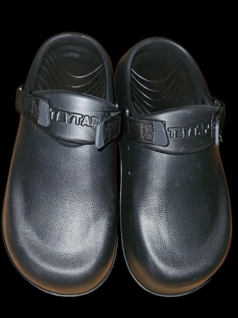 Men's Black Slip-On Clogs Non SLIP